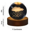 NEEVA CRAFT 3D Moon Astronaut Crystal Ball Night Light with Wooden Base - LED USB Table Lamp for Kids, Teens, and Home Decor(Astronut) NEEVA CRAFT 3D Moon Astronaut Crystal Ball Night Light with Wooden Base - LED USB Table Lamp for Kids, Teens, and Home Decor(Astronut)