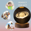NEEVA CRAFT 3D Moon Astronaut Crystal Ball Night Light with Wooden Base - LED USB Table Lamp for Kids, Teens, and Home Decor(Astronut) NEEVA CRAFT 3D Moon Astronaut Crystal Ball Night Light with Wooden Base - LED USB Table Lamp for Kids, Teens, and Home Decor(Astronut)