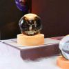 NEEVA CRAFT 3D Moon Astronaut Crystal Ball Night Light with Wooden Base - LED USB Table Lamp for Kids, Teens, and Home Decor(Astronut) NEEVA CRAFT 3D Moon Astronaut Crystal Ball Night Light with Wooden Base - LED USB Table Lamp for Kids, Teens, and Home Decor(Astronut)