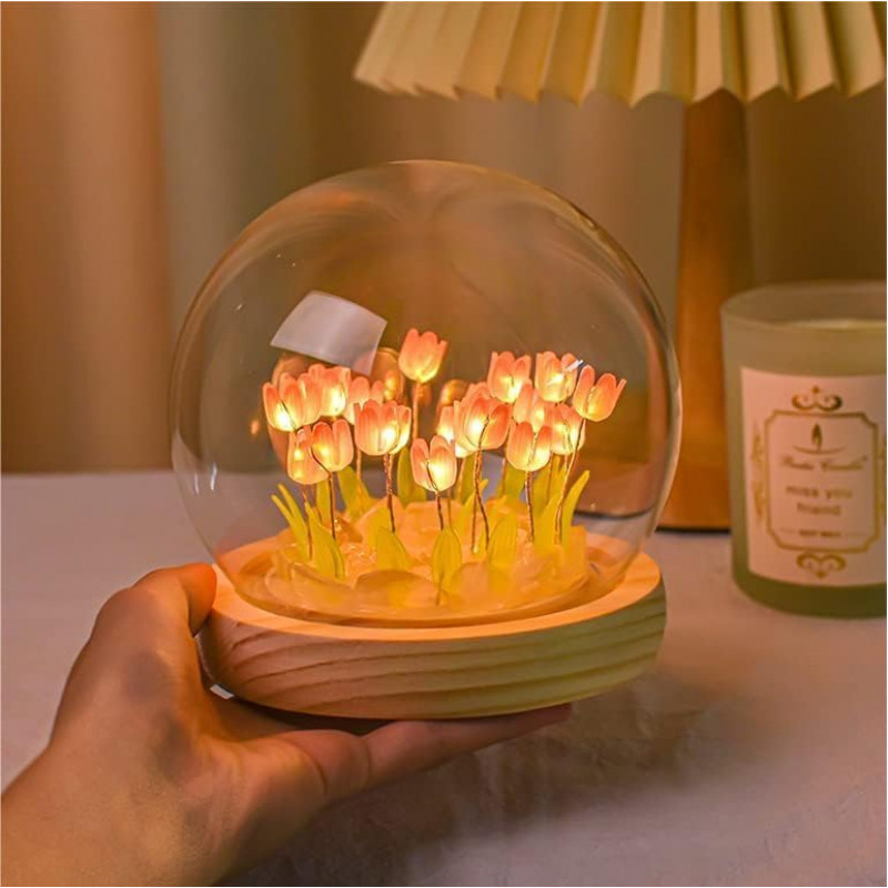 NEEVA CRAFT 3D Moon Astronaut Crystal Ball Night Light with Wooden Base - LED USB Table Lamp for Kids, Teens, and Home Decor(Astronut) NEEVA CRAFT 3D Moon Astronaut Crystal Ball Night Light with Wooden Base - LED USB Table Lamp for Kids, Teens, and Home Decor(Astronut)
