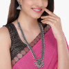 Traditional Silver Oxidised Necklace Jewellery Set for Women and Girls