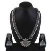 Traditional Silver Oxidised Necklace Jewellery Set for Women and Girls
