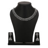 Oxidized German Silver Necklace with Earring for Women and Girls