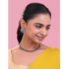 German Silver Oxidised Jewellery Set | Traditional Threaded Choker Necklace for Women