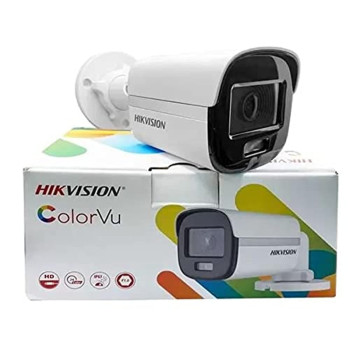 HIKVISION 2 MP White Night Colour Vu IR Full HD Bullet Night Vision Wireless Camera, 1080P DS-2CE10DF0T-PFS 3.6 mm