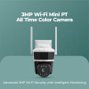 Trueview 3MP Wi-Fi CCTV Camera with Alexa | Pan-tilt | All Time Colour 360 degree Pan Tilt | Human Alert | 2-Way Audio | Supports 256 GB & Cloud | T18290S - STQC Approved
