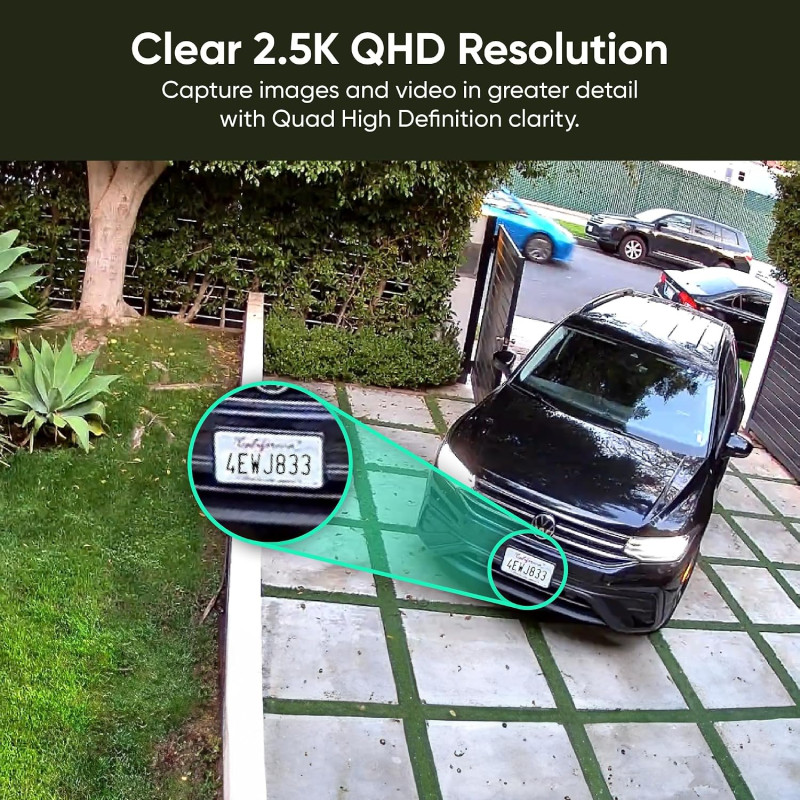 2K HD WiFi Smart Home Security Camera | 2-Way Audio | Color Night Vision