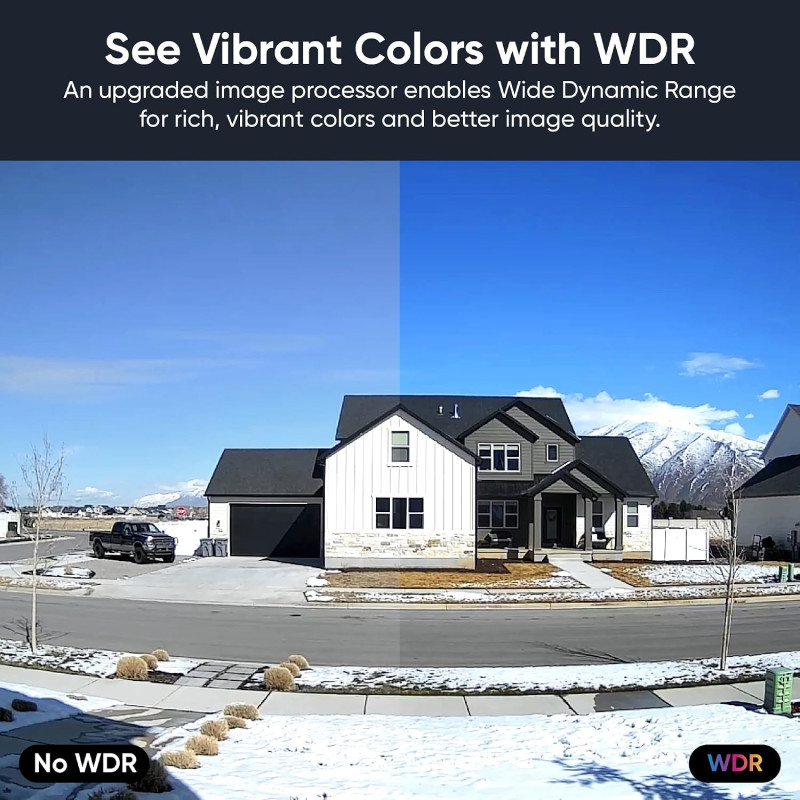 2K HD WiFi Smart Home Security Camera | 2-Way Audio | Color Night Vision