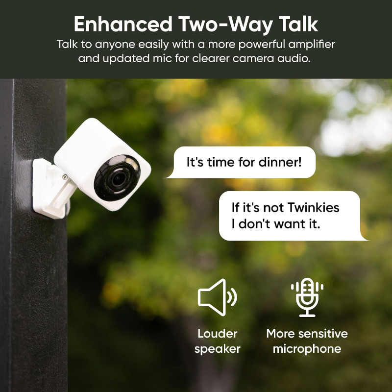 2K HD WiFi Smart Home Security Camera | 2-Way Audio | Color Night Vision
