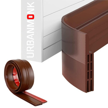 Silicon Door Bottom Sealing Strip Door Guard | Self Adhesive Gap Filler Rubber | Guard Protector From Cockroach, Insect, Bugs, Air & Dust | (39 Inch, Brown)