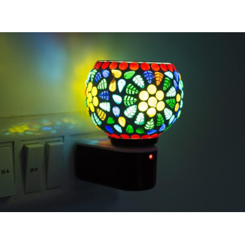 Electric Aroma Diffuser | Kapoor dani Night Lamp | Premium Home Decor Lamp, Soothing Fragrance Ambience by Using Laung, Kapoor, Essential Oil