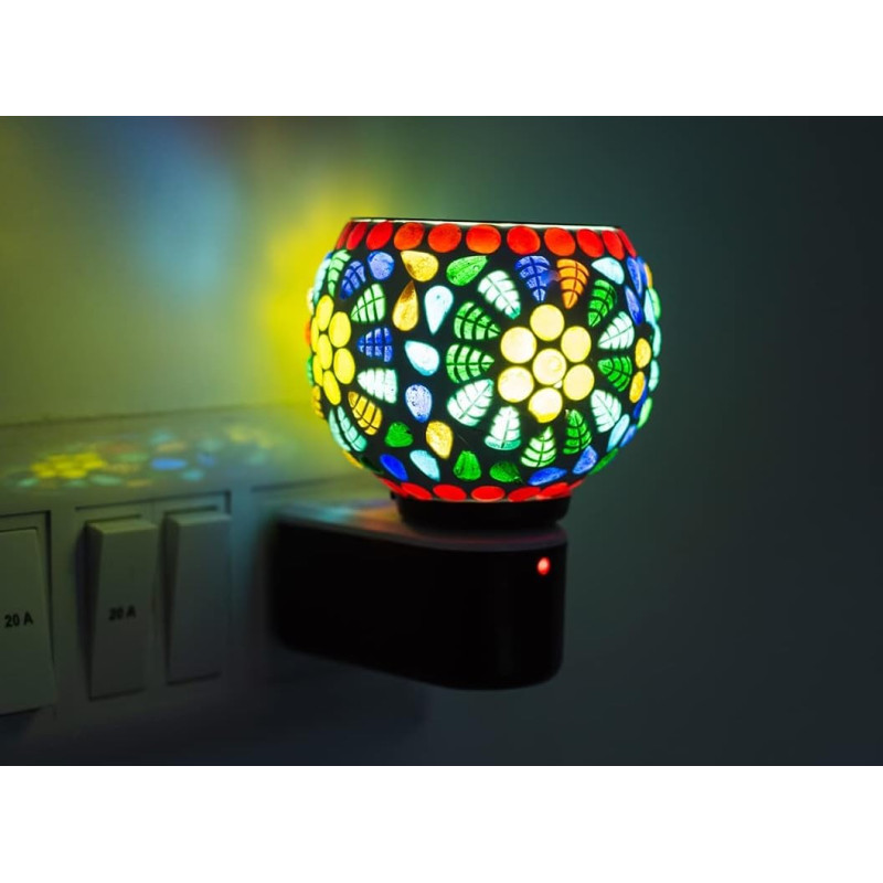 Electric Aroma Diffuser | Kapoor dani Night Lamp | Premium Home Decor Lamp, Soothing Fragrance Ambience by Using Laung, Kapoor, Essential Oil
