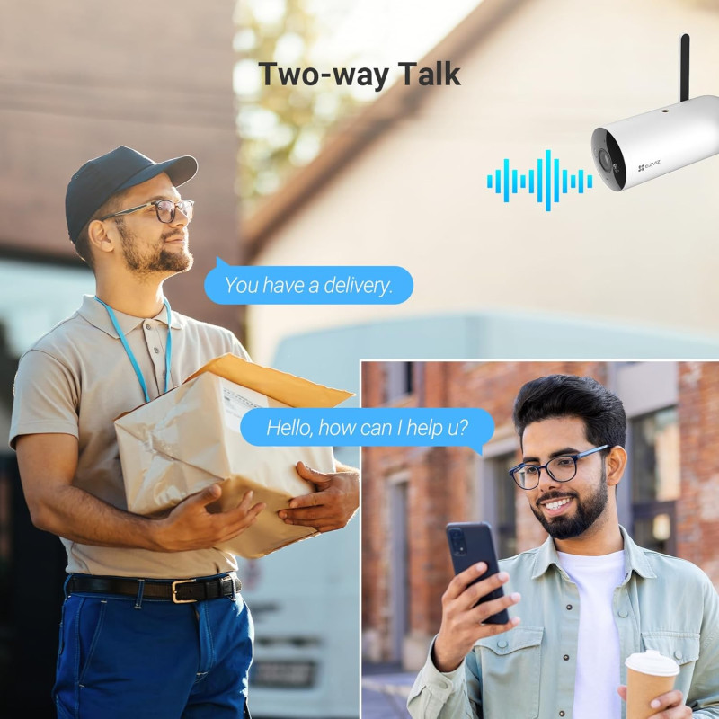 Hikvision 4G Smart Home CCTV Camera | EZVIZ 2K Ai Detection | 2-Way Talk