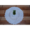 Handmade Crochet Place Mat | Multi Purpose Mat for Home (Diameter 60 cm, White)