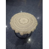 Handmade Crochet Place Mat | Multi Purpose Mat for Home (Diameter 60 cm, White)