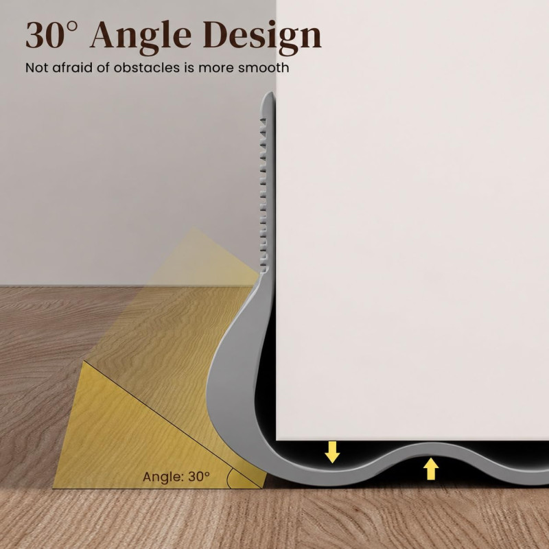Gap Filler for Door | Bottom Seal Strip - Sound-Proof, Reduce Noise | Door Stopper for Reduce Door Dust, Insects Protector (Grey)