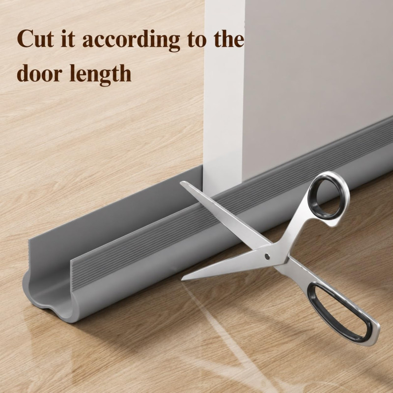 Gap Filler for Door | Bottom Seal Strip - Sound-Proof, Reduce Noise | Door Stopper for Reduce Door Dust, Insects Protector (Grey)