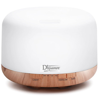 Premium Essential Oil Diffuser 500 ML | 5 in 1 Ultrasonic Aromatherapy Fragrant Oil Humidifier Vaporizer | Timer & Auto-Off Safety Protection Quiet Diffusers