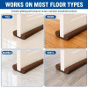 39 Inch Door Guard | Bottom Seal Strip Gap Filler for Doors, Soundproof, Noise Reduction | Dust & Insect, Rat Protector | Door Strip for Home, Office, Outdoor - Pack of 3