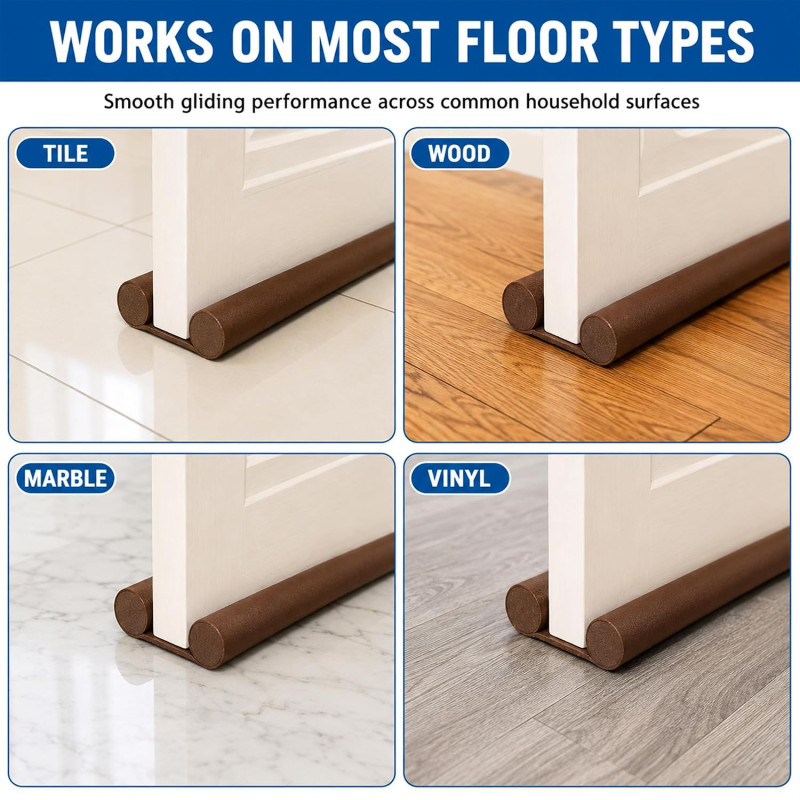 39 Inch Door Guard | Bottom Seal Strip Gap Filler for Doors, Soundproof, Noise Reduction | Dust & Insect, Rat Protector | Door Strip for Home, Office, Outdoor - Pack of 3