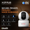 CP PLUS 3MP Smart Wi-Fi CCTV Camera | 360° Pan & Tilt | CTC Cyber Secure Tech | View & Talk | Smart Detection Suite | Night Vision | Cloud Storage | Supports OK Google | CP-E35Q