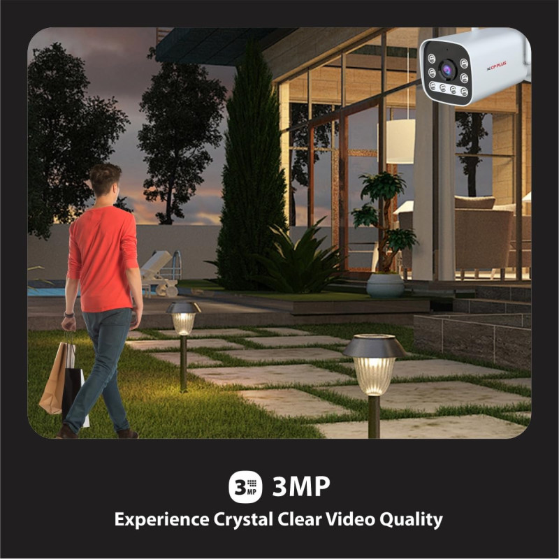 CP PLUS EZ-R33T 3MP Outdoor Bullet CCTV Camera | 4G SIM-Based | Night Vision