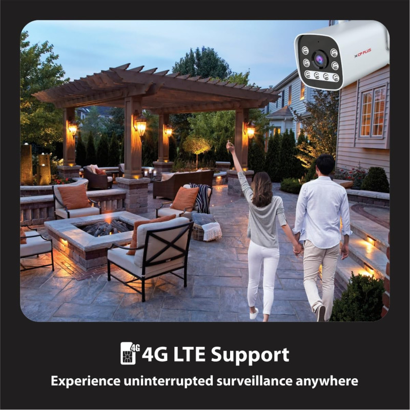 CP PLUS EZ-R33T 3MP Outdoor Bullet CCTV Camera | 4G SIM-Based | Night Vision