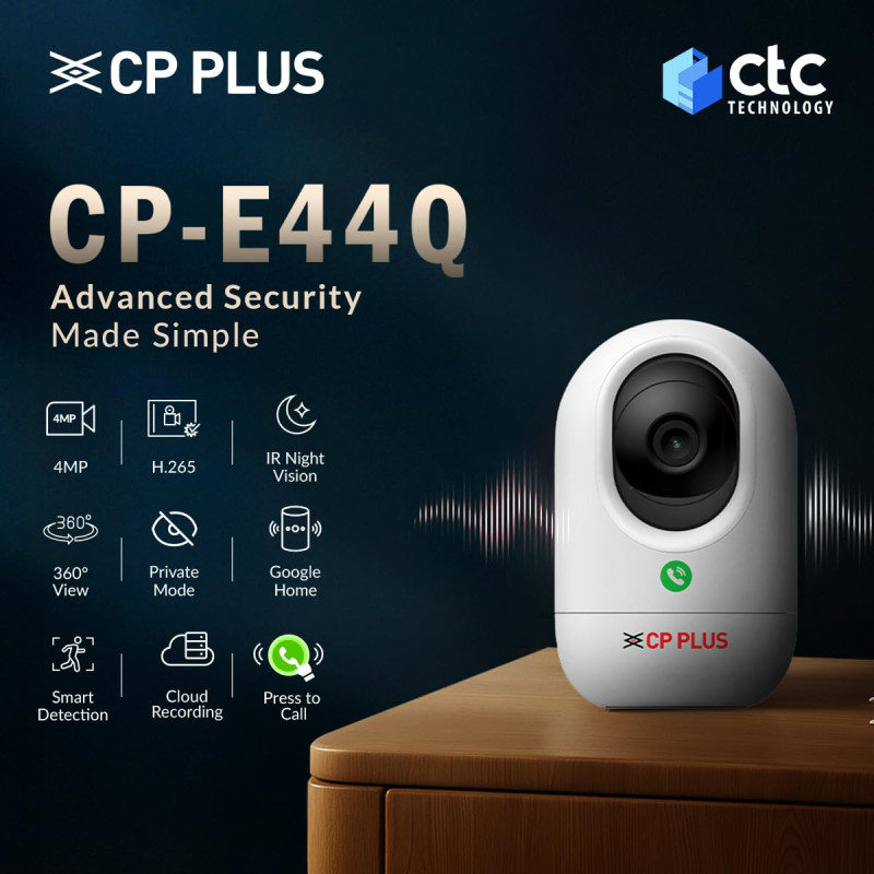 CP PLUS CP-E44Q 4MP WiFi CCTV Smart Camera | Smart Detection