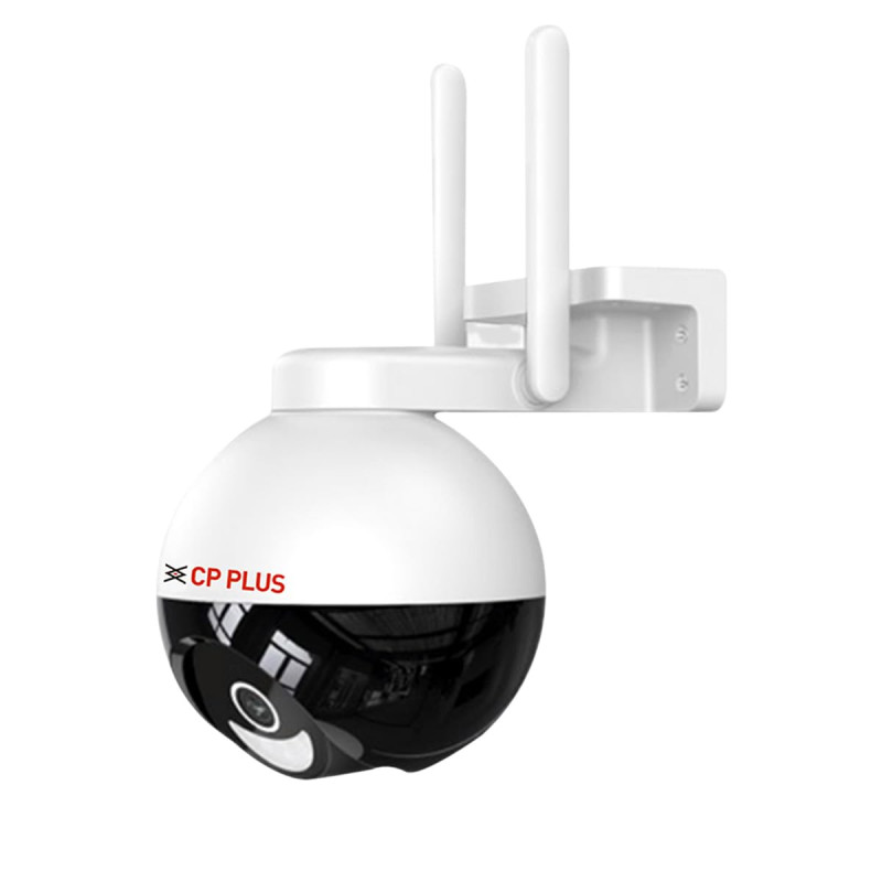 CP PLUS 4MP Quad HD Wi-Fi CCTV Outdoor Camera | 360 degree Pan & Tilt | Color Night Vision | Smart Detection Suite | View & Talk | Cloud Recording | OK Google - CP-Z43Q