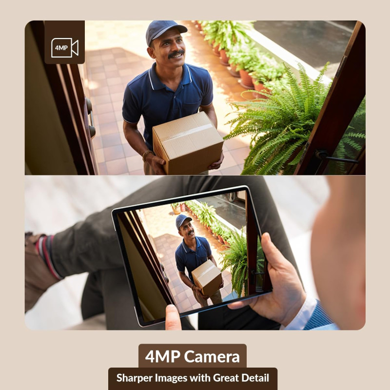 CP PLUS 4MP Quad HD Wi-Fi CCTV Outdoor Camera | 360 degree Pan & Tilt | Color Night Vision | Smart Detection Suite | View & Talk | Cloud Recording | OK Google - CP-Z43Q