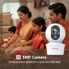 CP PLUS 3MP Smart Wi-Fi CCTV Camera with 360 degree Pan & Tilt | View & Talk | Smart Detection Suite for Home | Night Vision 30 Meter | Cloud Recording | Cyber Secure Tech | EZ-P34Q