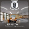 CP PLUS 3MP Smart Wi-Fi CCTV Camera with 360 degree Pan & Tilt | View & Talk | Smart Detection Suite for Home | Night Vision 30 Meter | Cloud Recording | Cyber Secure Tech | EZ-P34Q