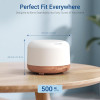 Aromatherapy Essential Oil Diffuser | 500ml Ultrasonic Cool Mist Humidifier with 7 LED Lights, Timer, Auto Shut-Off | Adjustable Mist Modes Quiet Aroma Humidifer for Home, Bedroom, Office