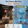 Premium Camphor Diffuser | Fragrance Essential Oil Kapoor Dani for Home | Electric Aroma High Coverage Electrical Night Lamp for Office Home (Blue)