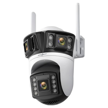 Active Pixel A9 WiFi Outdoor Security Camera with 4+4+4MP Triple Lens | Full-Color 8 LED Night Vision | 360 degree PTZ | Human Detection | Motion Tracking | Two-Way Audio | Waterproof CCTV for Home & Office