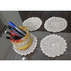 Handmade Crochet Round Doily (Beige in Color) | Set of 4 in 10 cms Diameter