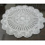 Handmade Crochet Round Placemat mat (White, 40cms Diameter)