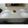 Handmade Crochet Round Placemat mat (White, 40cms Diameter)