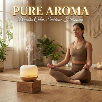 5 in 1 Oil Scented Diffusers | 500ml Essential Oil Humidifier | Ultrasonic Cool Mist | LED Lights | Aromatherapy Air Freshener for Home, Office