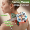 Bionic Heated Massager, Wireless Portable Shiatsu Neck and Back Massager | Electric Deep Tissue 4D Kneading Massage, Human Hand Design for Pain Relief