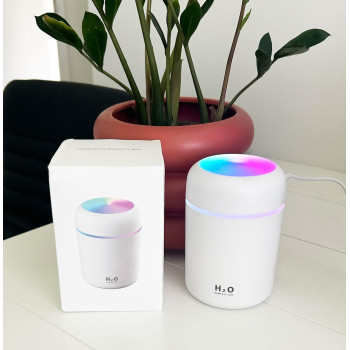 Essential Oil Diffuser & Cool Mist Humidifier with LED Night Light | Aroma Diffuser | Wooden Grain Air Freshener Humidifier