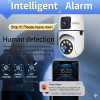 DDLC 4MP/8MP WiFi Smart Light Bulb Camera for Home | Full HD | Color Night Vision | Two Way Audio | Wireless Indoor Security Camera with Mobile App V380 Pro (Dual Lens Light Camera)