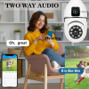 DDLC 4MP/8MP WiFi Smart Light Bulb Camera for Home | Full HD | Color Night Vision | Two Way Audio | Wireless Indoor Security Camera with Mobile App V380 Pro (Dual Lens Light Camera)