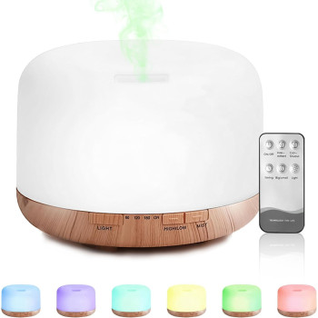 Fragrant Oil Humidifier | Essential Oil Diffuser with Flame Effect | Night Light Ultrasonic Cool Mist Air | USB Auto Shut Off Aromatherapy Diffuser