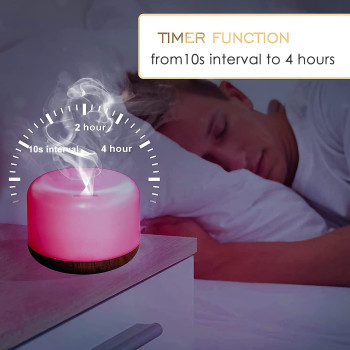 Fragrant Oil Humidifier | Essential Oil Diffuser with Flame Effect | Night Light Ultrasonic Cool Mist Air | USB Auto Shut Off Aromatherapy Diffuser