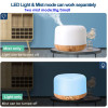 Fragrant Oil Humidifier | Essential Oil Diffuser with Flame Effect | Night Light Ultrasonic Cool Mist Air | USB Auto Shut Off Aromatherapy Diffuser