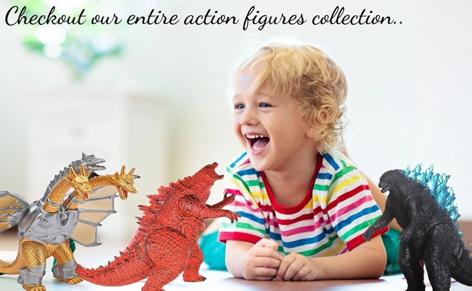 Godzilla Action Figure Toys for Kids with movable arms and legs, Playtime and Creativity Enhancers