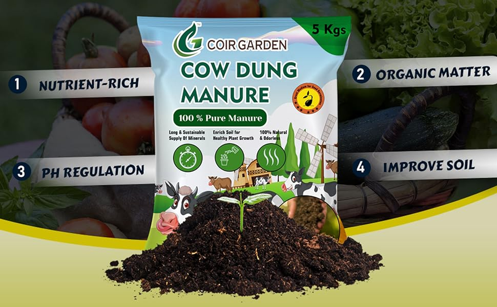 The Multifaceted Benefits of Cow Dung Manure for Soil Health and Plant Growth