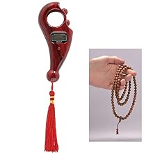  Hand Finger Manual 5-Digit Tally Counter Device Tasbeeh Misbaha Counter Muti Color with Compass