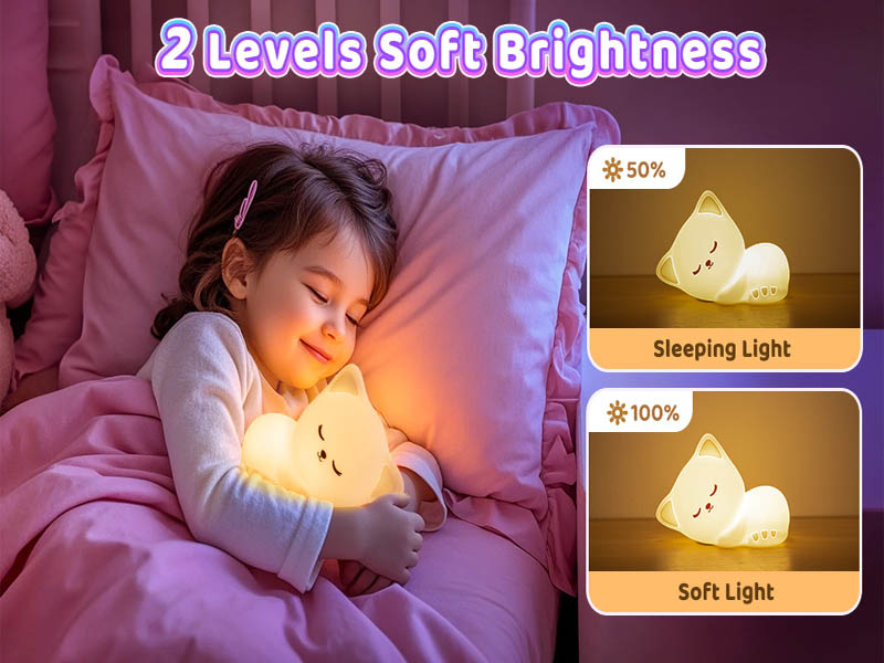 cat shape lamp silicone light cat silicone light LED silicone light animal night light squishy n